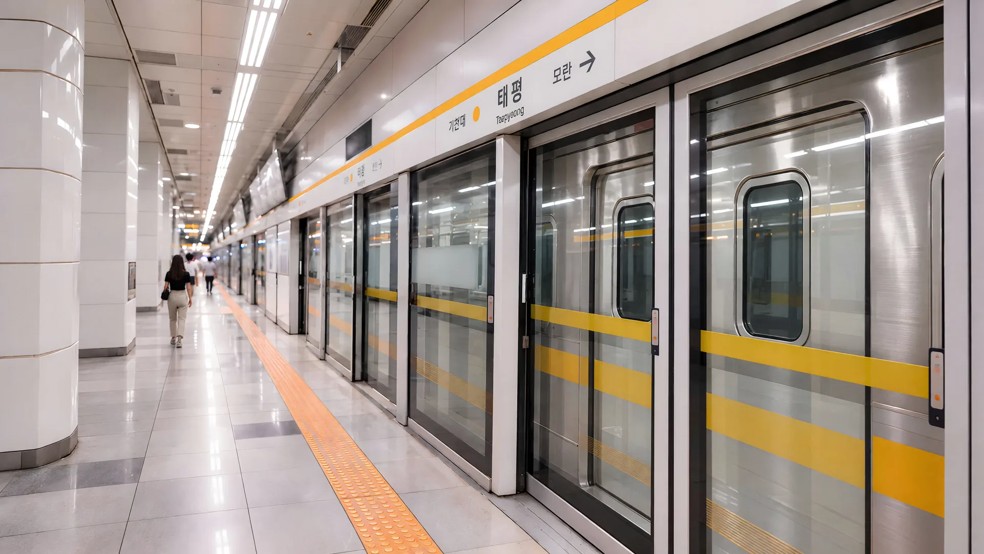 태평역 승강장 (연출 이미지)