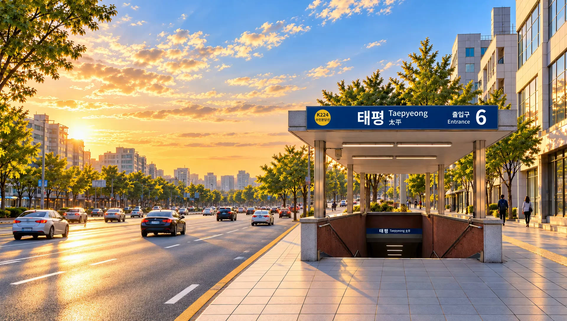 태평역 6번 출입구 (연출 이미지)